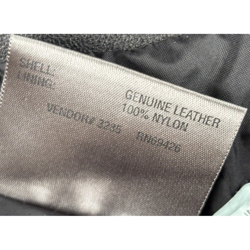 Vintage Wilsons Leather Maxima Draw String & Zipper Mini Skirt | Size 10 | Edgy - Picture 7 of 7